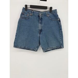Vintage Levi Strauss & Co Womens Denim Shorts Regular Fit Size 14‎ Blue Jean
